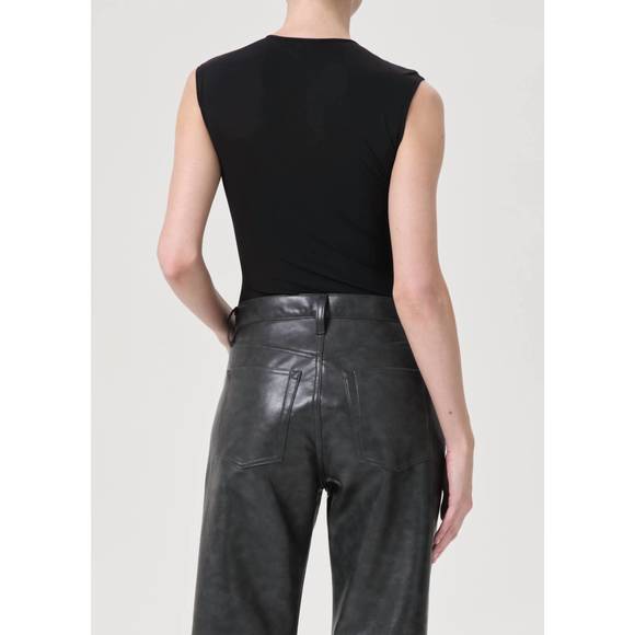 NEW AGOLDE aura sleeveless bodysuit in black - Picture 3 of 5